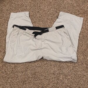 Ex Officio Convertible Pant Womens Khaki X-Large Lightweight Nylon Cargo Outdoor
